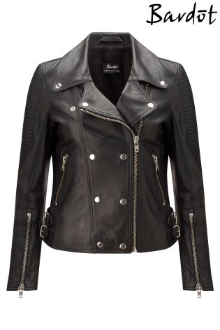 Bardot Leather Biker Jacket